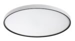 Plafonieră Zerava, metal negru, abajur alb, LED 80W, Ø770MM - imagine 3