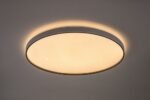 Plafonieră Zerava, metal negru, abajur alb, LED 80W, Ø770MM - imagine 4