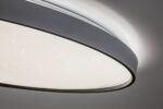 Plafonieră Zerava, metal negru, abajur alb, LED 80W, Ø770MM - imagine 8