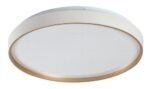 Plafonieră Zerava, metal auriu, abajur alb, LED 34W, Ø380MM - imagine 3