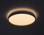 Plafonieră Zerava, metal auriu, abajur alb, LED 34W, Ø380MM - imagine 4