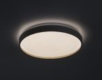 Plafonieră Zerava, metal auriu, abajur alb, LED 34W, Ø380MM - imagine 5