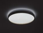 Plafonieră Zerava, metal auriu, abajur alb, LED 34W, Ø380MM - imagine 6