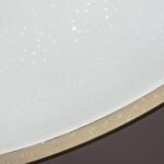Plafonieră Zerava, metal auriu, abajur alb, LED 34W, Ø380MM - imagine 9