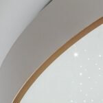 Plafonieră Zerava, metal auriu, abajur alb, LED 34W, Ø380MM - imagine 10