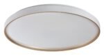 Plafonieră Zerava, metal auriu, abajur alb, LED 60W, Ø580MM - imagine 3