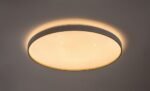 Plafonieră Zerava, metal auriu, abajur alb, LED 80W, Ø770MM - imagine 4