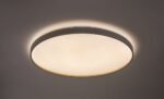 Plafonieră Zerava, metal auriu, abajur alb, LED 80W, Ø770MM - imagine 5