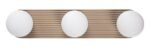 Plafonieră Glowbells, metal gri-bej, abajur alb, G9 x3 MAX 25W, L630MM - imagine 5