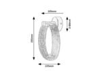 Aplică Olyssia, metal auriu, abajur transparent, LED 6W, H235MM - imagine 7