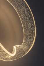 Aplică Olyssia, metal auriu, abajur transparent, LED 6W, H235MM - imagine 6