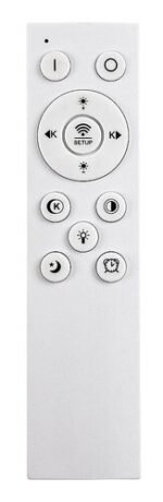 Plafonieră Brantiel, metal/ acril gri-bej, abajur alb, LED 57W, L485MM - imagine 9