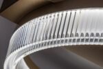 Plafonieră Rivona, metal auriu, abajur alb, LED 18W, L370MM - imagine 8