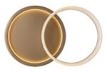 Plafonieră Rivona, metal auriu, abajur alb, LED 22W, L535MM - imagine 7