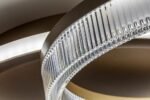 Plafonieră Rivona, metal auriu, abajur alb, LED 22W, L535MM - imagine 8