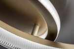 Plafonieră Rivona, metal auriu, abajur alb, LED 22W, L535MM - imagine 9