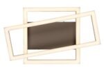 Plafonieră Glavian, metal gri-bej, abajur alb, LED 24W, L370MM - imagine 5