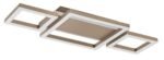 Plafonieră Glavian, metal gri-bej, abajur alb, LED 24W, L515MM - imagine 3