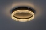 Plafonieră Seraphiel, metal negru, abajur alb, LED 18W, Ø330MM - imagine 4