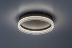 Plafonieră Seraphiel, metal negru, abajur alb, LED 18W, Ø330MM - imagine 5