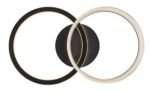 Plafonieră Seraphiel, metal negru, abajur alb, LED 38W, L600MM - imagine 7