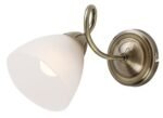 Candelabru Palomina, metal bronz, abajur alb, E27 x1 MAX 60W, H200MM - imagine 6