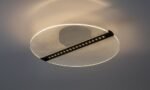Plafonieră Norael, metal negru mat, abajur transparent, LED 20W, Ø410MM - imagine 4