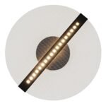 Plafonieră Norael, metal negru mat, abajur transparent, LED 20W, Ø410MM - imagine 5
