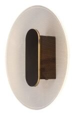 Aplică Norael, metal negru mat, abajur transparent, LED 6W, Ø200MM - imagine 3