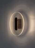 Aplică Norael, metal negru mat, abajur transparent, LED 6W, Ø200MM - imagine 5