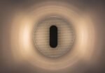 Aplică Norael, metal negru mat, abajur transparent, LED 6W, Ø200MM - imagine 6