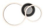 Plafonieră Lureo, metal negru mat, abajur alb, LED 24W, L600MM - imagine 7