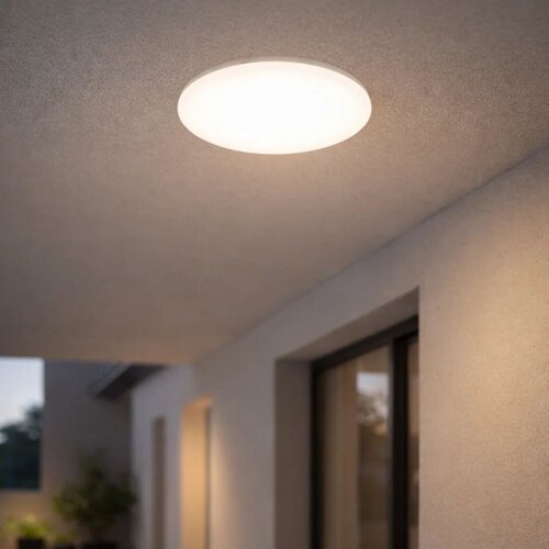 71505-e.jpg Plafonieră Lucas2, metal alb, LED 18W, Ø320MM (cod 71505) - imagine 1