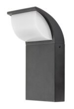 Aplică exterior Hongkong, aluminiu negru, abajur alb, LED 9W, L100MM, H200MM - imagine 3
