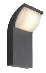 Aplică exterior Hongkong, aluminiu negru, abajur alb, LED 9W, L100MM, H200MM - imagine 5