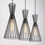 Pendul Leandros, metal negru mat, E27 x3 MAX 40W, Ø190MM - imagine 4