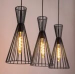 Pendul Leandros, metal negru mat, E27 x3 MAX 40W, Ø190MM - imagine 5