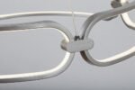 Pendul Fringilla, aluminiu crom satin, abajur alb, LED 67W, Ø600MM, H100MM - imagine 6