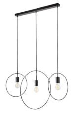 Pendul Dilara, metal negru mat, E27 x3 MAX 40W, L860MM - imagine 4