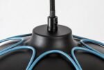 Pendul Svens, Negru mat/albastru, E27 1x60W, Ø270mm, Rabalux - imagine 4