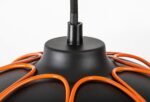 Pendul Svens, Negru mat/portocaliu, E27 1x60W, Ø270mm, Rabalux - imagine 4