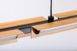 Pendul Remiel, metal negru mat, abajur alb, LED 30W, L790MM, H65MM - imagine 6