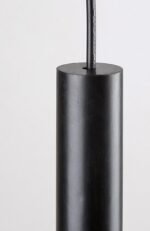 Pendul Centio, metal negru, abajur fumuriu, E27 x4 MAX 40W, Ø150MM, L780MM - imagine 6