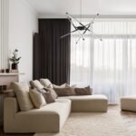 Pendul Henli, metal negru, abajur alb, LED 30W, L760MM, H760MM