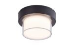 Aplică exterior / Plafonieră exterior Durbe, plastic negru, abajur alb, LED 10W, Ø170MM - imagine 3