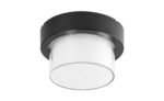 Aplică exterior / Plafonieră exterior Durbe, plastic negru, abajur alb, LED 10W, Ø170MM - imagine 4