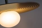 Pendul Glowbells, metal gri-bej, abajur alb, G9 x1 MAX 25W, Ø350MM, H200MM - imagine 6