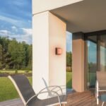 Aplică exterior / Plafonieră exterior Durbe, plastic negru, abajur alb, LED 10W, L160MM, H160MM