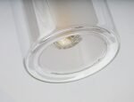 Spot Mirral, metal gri-bej, abajur transparent, E14 x2 MAX 15W, L380MM - imagine 5