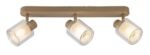 Spot Mirral, metal gri-bej, abajur transparent, E14 x3 MAX 15W, L560MM - imagine 4